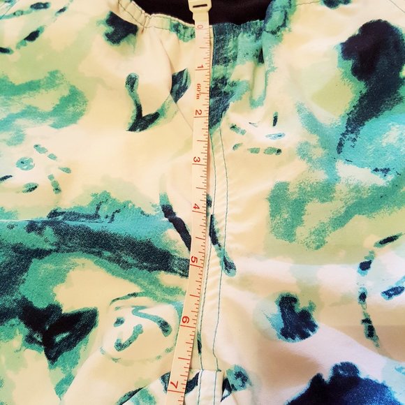 2/$20 Zumba Teal White Logo Print Cargo Pants, Zip Pockets, Woman Small - Picture 10 of 15